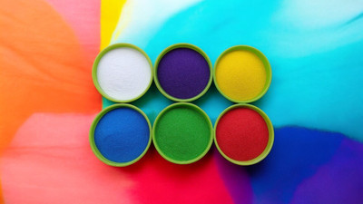 BRIGHT BLOOM Pack of 6 Rangoli Powder(Multicolor)