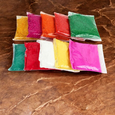 oramsa Pack of 12 Rangoli Powder(Multicolor)
