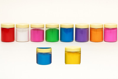 BRIGHT BLOOM Pack of 10 Rangoli Powder(Multicolor)