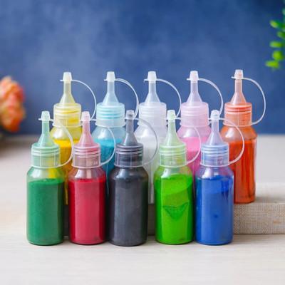 Trendiva Pack of 10 Rangoli Powder(Multicolor)