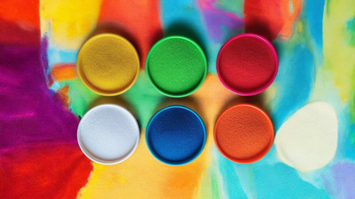BRIGHT BLOOM Pack of 6 Rangoli Powder(Multicolor)