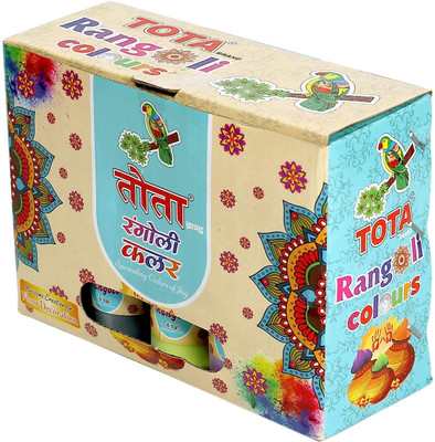 CottonTee Pack of 10 Rangoli Powder(Multicolor)