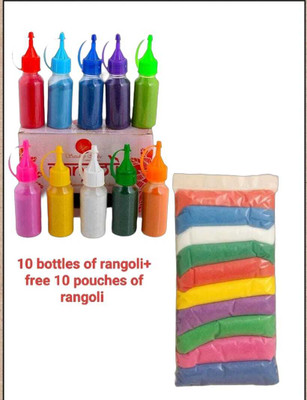ASSURE Pack of 20 Rangoli Powder(Multicolor)