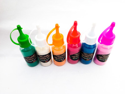 Riddhi Golden Line Pack of 6 Rangoli Powder(Multicolor)