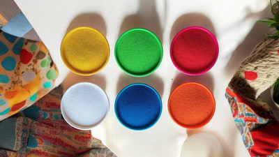BRIGHT BLOOM Pack of 6 Rangoli Powder(Multicolor)