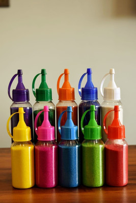 Trendiva Pack of 10 Rangoli Powder(Multicolor)