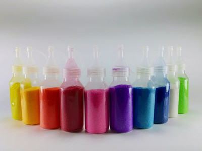 BLACKRUFF Pack of 10 Rangoli Powder(Multicolor)