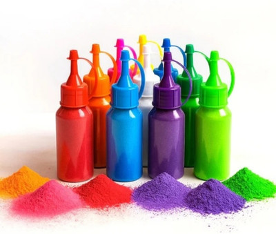 Kavita'shub Pack of 10 Rangoli Powder(Multicolor)