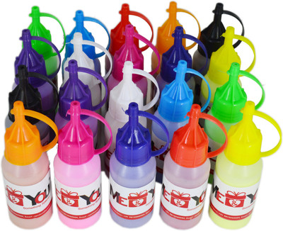 ME&YOU Pack of 20 Rangoli Powder(Multicolor)