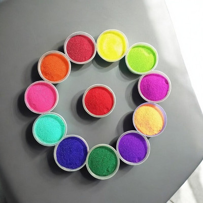 oramsa Pack of 12 Rangoli Powder(Multicolor)