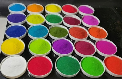 oramsa Pack of 2 Rangoli Powder(Multicolor)