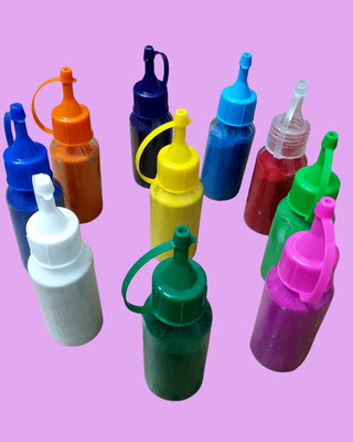 TINZORI Pack of 10 Rangoli Powder(Multicolor)