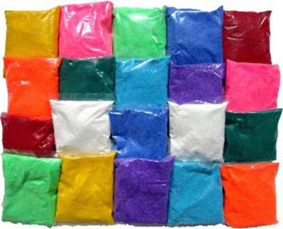 omshivaay Pack of 20 Rangoli Powder(Multicolor)
