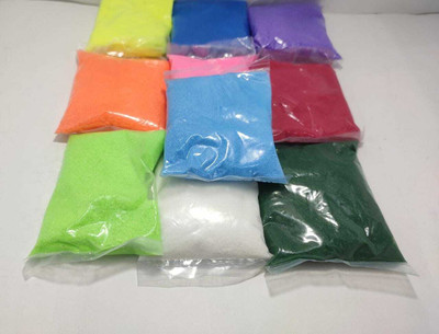 AHARA Pack of 10 Rangoli Powder(Multicolor)