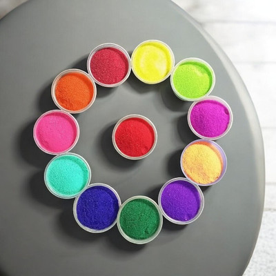 oramsa Pack of 12 Rangoli Powder(Multicolor)