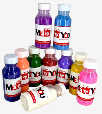 ME&YOU Pack of 10 Rangoli Powder(Multicolor)