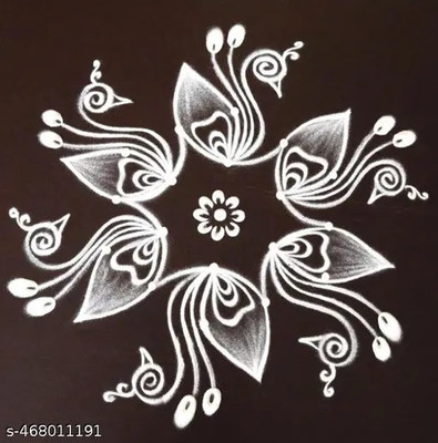 KHUSHA CREATION Pack of 5 Rangoli Powder(Multicolor)