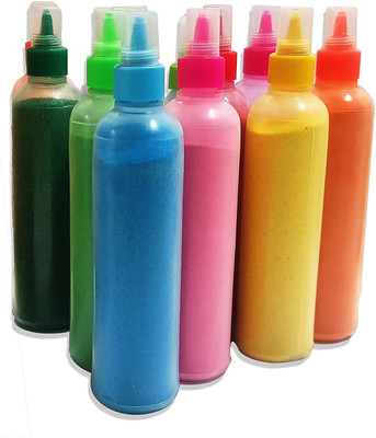 omshivaay Pack of 10 Rangoli Powder(Multicolor)