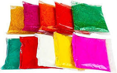 MVPOSHAKGHAR Pack of 10 Rangoli Powder(Multicolor)