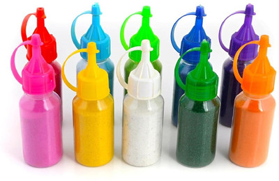 SH Enterprises Pack of 10 Rangoli Powder(Multicolor)