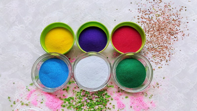 BRIGHT BLOOM Pack of 6 Rangoli Powder(Multicolor)