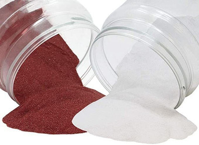omshivaay Pack of 2 Rangoli Powder(Brown, White)