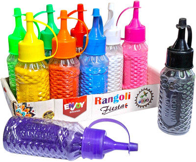 SKYGOLD Pack of 10 Rangoli Powder(Multicolor)