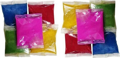 Trendiva Pack of 10 Rangoli Powder(Multicolor)