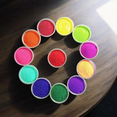 oramsa Pack of 12 Rangoli Powder(Multicolor)