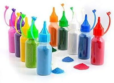 Xukuhoo Pack of 10 Rangoli Powder(Multicolor)