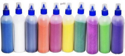 pleasing forest Pack of 10 Rangoli Powder(Multicolor)