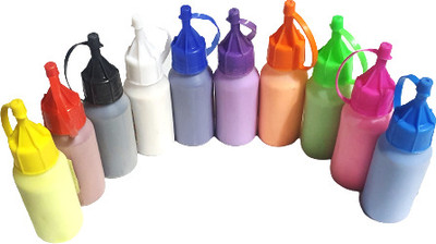 GINROO Pack of 10 Rangoli Powder(Multicolor)