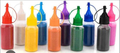 Vartanu Pack of 10 Rangoli Powder(Multicolor)