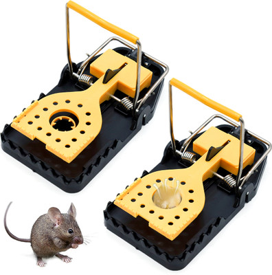 HASTHIP 2 Pack Mouse Trap, Large Size Mouse Traps Quickly Slam Mice Trap Indoor Safe Live Trap