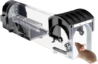 MLSALES Humane Mouse Trap Cage, Reusable Enlarged Smart Rat Catcher and Rodent Trap Snap Trap