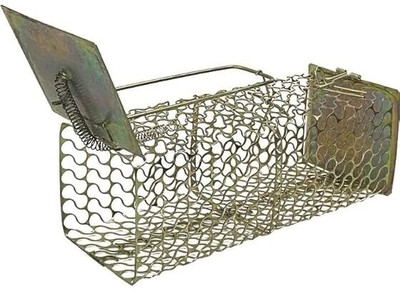 udayog Rat Trap -Mouse/ Small Iron Trap/Catcher Cage Rustic Copper(PACK OF 1) Live Trap