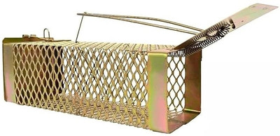 udayog BURFI Rat Trap - Rat/Mouse/Rodent Small Iron Trap/Catcher Cage Rustic Copper Live Trap