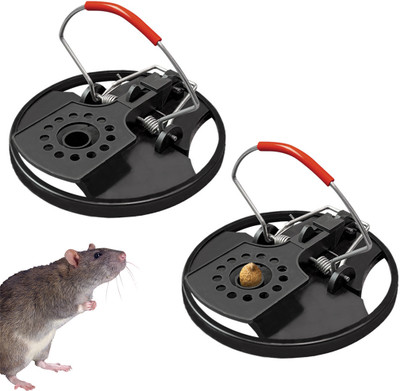 SUPVOX 2 Pack Mice Trap Quick Response Reusable Snap Trap Snap Trap
