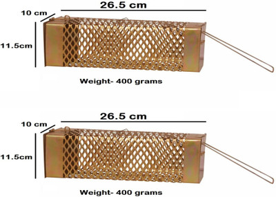 MITHO Rat, Mouse Trap Iron Big Size COMBO 2 PIC Solution to RAT Live rap(26.5X10X11.5) Live Trap