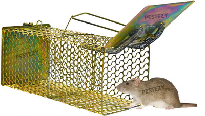 PESTEZY Mouse/Rat Trap cage Chuha Pakadne ka Pinjara Cross Design Heavy Quality (Large) Live Trap