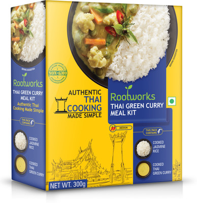 Rootworks Thai Green Curry Meal Kit Pack of 1 (300 g) | Authentic Thai ...