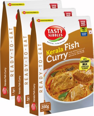 Tasty Nibbles Ready To Eat Kerala Fish Curry with Coconut Milk Pouch [Pack of 3] 600 g