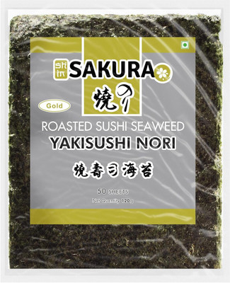 SAKURA Gold Roasted sushi Seaweed Nori sheets 120g 120 g