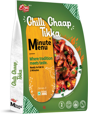 Desi Treat Minute Menu Chilli Chaap Tikka | Ready to Eat in 3 Minutes 300 g