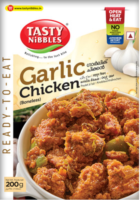 Tasty Nibbles Ready To Eat Garlic Chicken 200g|No Added Preservatives Using Retort Technology 200 g