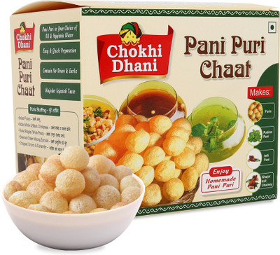 Chokhi Dhani by Chokhi Dhani Pani Puri Chat | Khatta Meetha Golgappa Puchka kit | Ready Eat Meal (Pack of 1)(220 g)