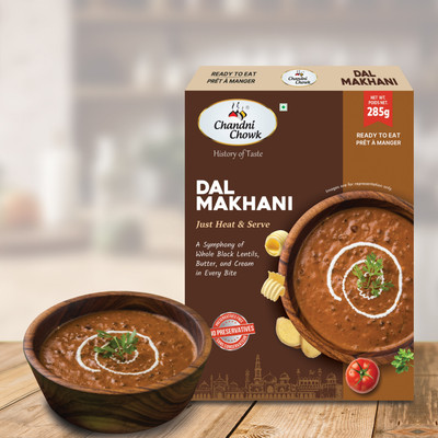 Chandni Chowk Ready to Eat Dal Makhani | Restaurant Style Ready to Eat Creamy Dal Makhani(285 g)