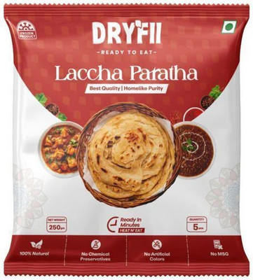 Dryfii Ready-to-Eat Laccha Paratha Pack of 5 Pieces (1 Pack)(250 g)