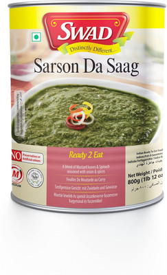 SWAD Ready To Eat Sarson Da Saag | Instant Mix with No Added Preservative and Colours(800 g)