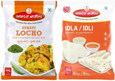 AMRAT NARSIH Locho 200gm & Idla/Idli 500gm Instant Mix Combo Pack Mouthwatering Flavorful 200 g